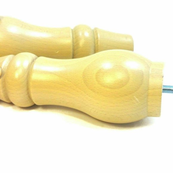 Wood Furniture Leg Couch Feet Sofa Chair Bed Table Ottoman Plinth Natural Set 4 - Picture 8 of 10